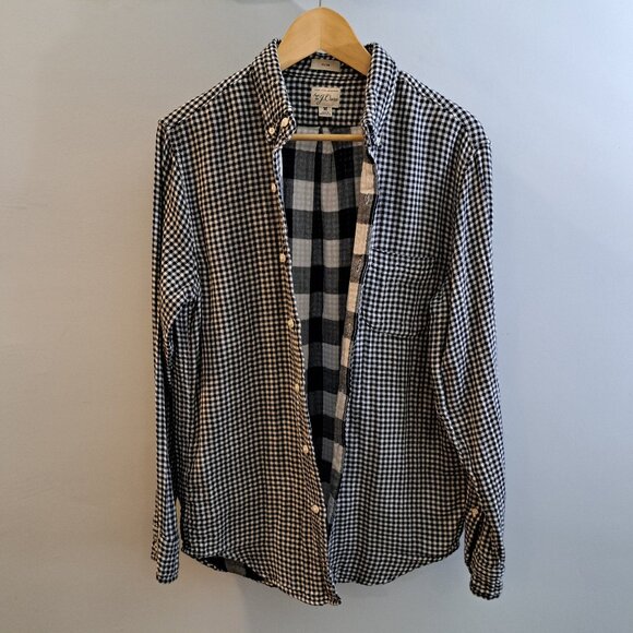 J. Crew Men's Medium Slim Fit Double-Weave Button Down Shirt Style #AY988 - Picture 6 of 15